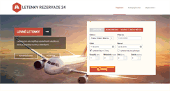 Desktop Screenshot of letenkyrezervace24.cz